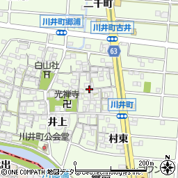 愛知県岩倉市川井町井上1281周辺の地図