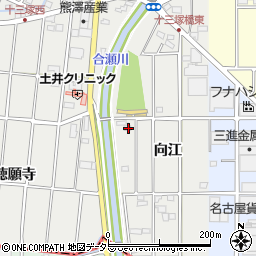 愛知県小牧市藤島町向江46周辺の地図