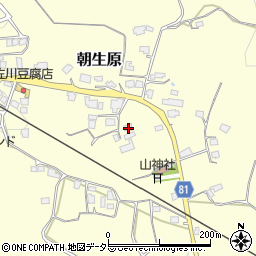 千葉県市原市朝生原592周辺の地図