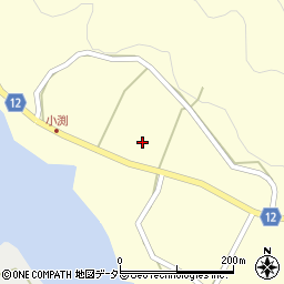 京都府南丹市美山町小渕周辺の地図