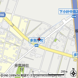 愛知県小牧市多気中町25周辺の地図