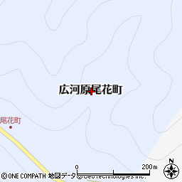 京都府京都市左京区広河原尾花町周辺の地図