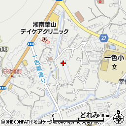 神奈川県三浦郡葉山町一色周辺の地図