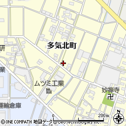 愛知県小牧市多気北町142周辺の地図