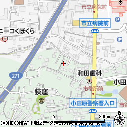 神奈川県小田原市荻窪602周辺の地図