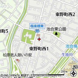 愛知県春日井市東野町西1丁目12周辺の地図