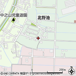 愛知県春日井市新開町北野池5-37周辺の地図