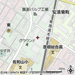 滋賀県彦根市安清町4周辺の地図