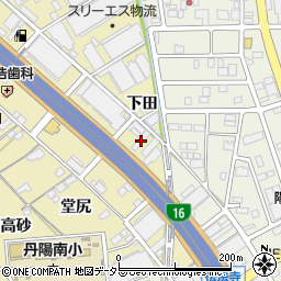 愛知県一宮市丹陽町九日市場下田60-5周辺の地図
