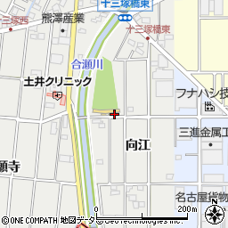 愛知県小牧市藤島町向江44周辺の地図