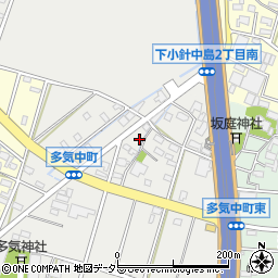 愛知県小牧市多気中町59周辺の地図