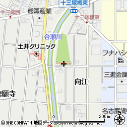 愛知県小牧市藤島町向江41周辺の地図