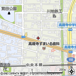 カラオケＪＯＹＪＯＹ高蔵寺店周辺の地図