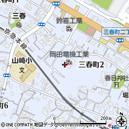 岡田電機工業株式会社　三春第一工場周辺の地図