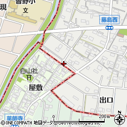 愛知県小牧市藤島町居屋敷134周辺の地図