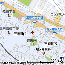 神奈川県横須賀市三春町2丁目20周辺の地図