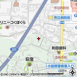 神奈川県小田原市荻窪604周辺の地図