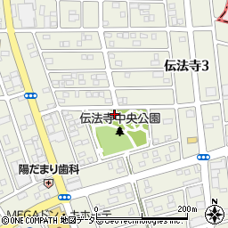 伝法寺中央公園トイレ周辺の地図