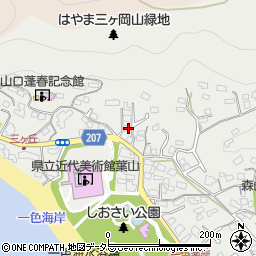 神奈川県三浦郡葉山町一色1652周辺の地図