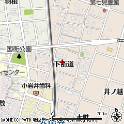 愛知県岩倉市曽野町下街道周辺の地図