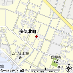 愛知県小牧市多気北町周辺の地図
