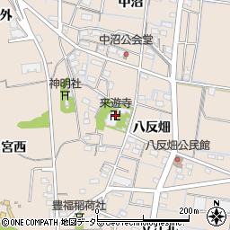 来遊寺周辺の地図