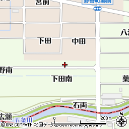 愛知県岩倉市川井町下田周辺の地図