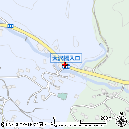 大沢橋入口周辺の地図