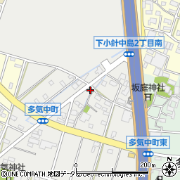 愛知県小牧市多気中町58周辺の地図