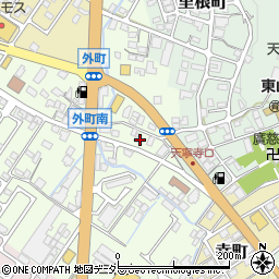 近江新古美術・茶道具　各種銘木展示場周辺の地図