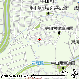 愛知県春日井市牛山町1029-17周辺の地図