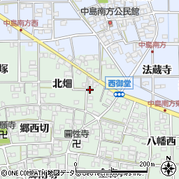 愛知県一宮市萩原町西御堂伝正寺3周辺の地図