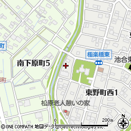 愛知県春日井市東野町西1丁目10周辺の地図