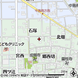 愛知県一宮市萩原町西御堂石塚62周辺の地図
