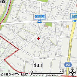 愛知県小牧市藤島町居屋敷179周辺の地図