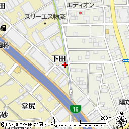 愛知県一宮市丹陽町九日市場下田59周辺の地図