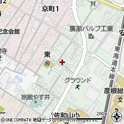 滋賀県彦根市安清町周辺の地図