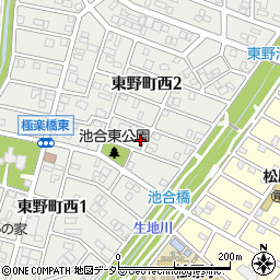 愛知県春日井市東野町西2丁目3-7周辺の地図