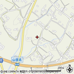静岡県富士宮市山宮446周辺の地図