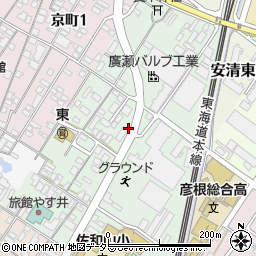 滋賀県彦根市安清町5周辺の地図