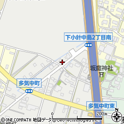 愛知県小牧市多気中町34周辺の地図