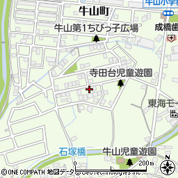 愛知県春日井市牛山町1029-11周辺の地図