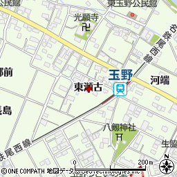 愛知県一宮市玉野東瀬古周辺の地図