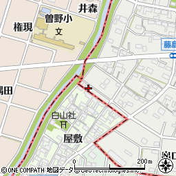 愛知県小牧市藤島町居屋敷129周辺の地図