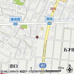 愛知県小牧市藤島町居屋敷224周辺の地図