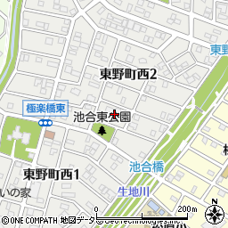 愛知県春日井市東野町西2丁目3周辺の地図