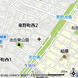 愛知県春日井市東野町西2丁目26-16周辺の地図