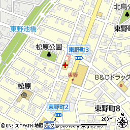 セリア春日井東野店周辺の地図