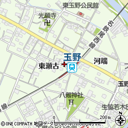 愛知県一宮市玉野東瀬古28周辺の地図