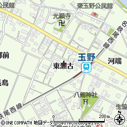 愛知県一宮市玉野東瀬古34周辺の地図